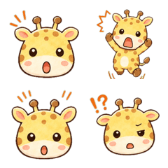 40 Surprise Emojis of Giraffe-kun