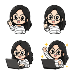 Wiggly Glasses Girl