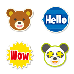 Animal&English Word Speech Bubble