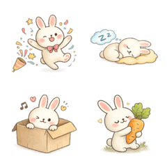 Chumi Bunny Emoji Pack 2: Happy Life
