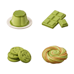 Matcha sweets and drinks Emoji