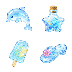 ひんやり透明な夏ガラス