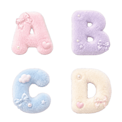 Fluffy Alphabet Emoji