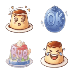 Jiggly Pudding & Fruit Jelly Emoji