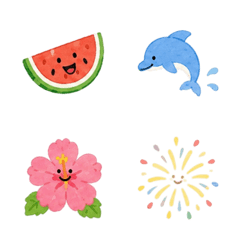 Emoji Musim Panas Bergerak Harian