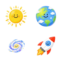 Emoji Luar Angkasa Animasi