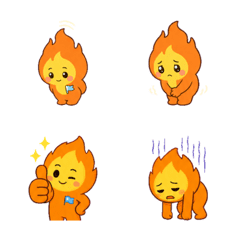 Hono橘色加油火焰回應