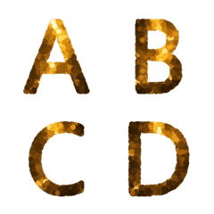 Amber Gathered Animated Letter Emoji