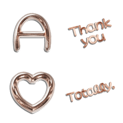 brown chrome metal alphabet res VOL1