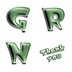 chrome blight green alphabet Vol.1