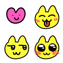 Vitamin-bright colors! A yellow cat.