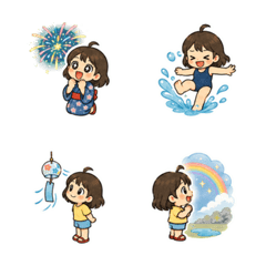 Cute Summer Girl Reactions