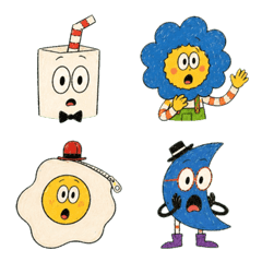 40 Surprise Emoji of Weird Friends D