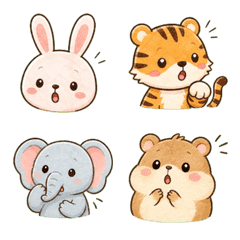 40 Surprise Emoji of Chill Animals