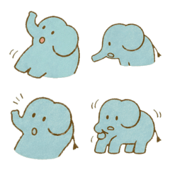 40 Surprise Emoji of Gentle Elephant