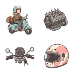 毎日使える！バイク絵文字