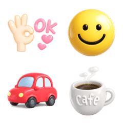 大人のシンプル♡ぷっくり絵文字