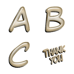 3d lite brown COMIC alphabet Vol.1