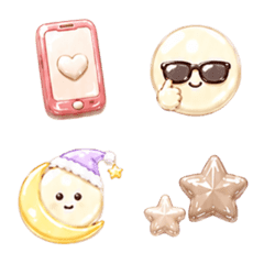 日常ver.ちゅるんにこちゃん絵文字♡