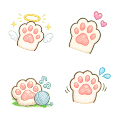 ふわふわ肉球絵文字