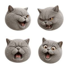 Grizzle Boss LINE Emoji Many Moods