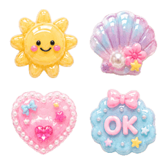 Heisei Kawaii Summer Deco Emojis