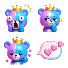 新キャラ✨カラフルで見やすいクマさん