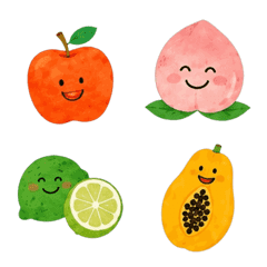 Moving! Smiley Fruits Emoji