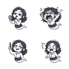 搞笑女鬼表情貼9