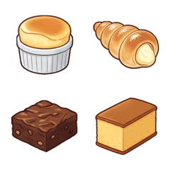 ハニーケーキ パン デコ文字 絵文字