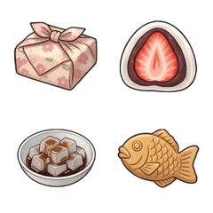Japanese style dessert emoji