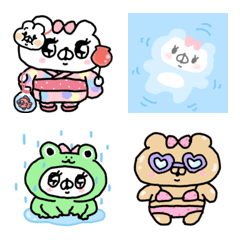 会話にクマを添えましょう♡クマ子絵文字3