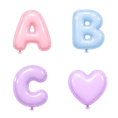 Pastel Balloon Alphabet