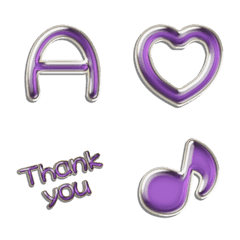off purple 3d alphabet res VOL1