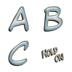 blue white ash COMIC alphabet Vol.1