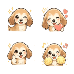 Miniature Dachshund emojis.