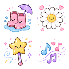 Emoji Girly Kawaii Pastel