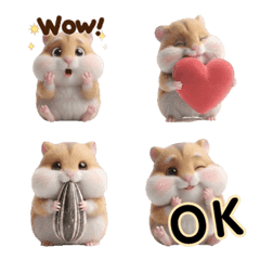 Squishy Hamster 3D Emoji