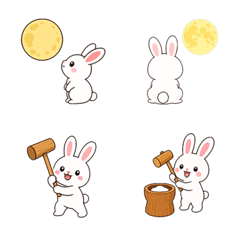 お月見うさぎ絵文字