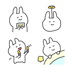 Cute, laid-back bunny.