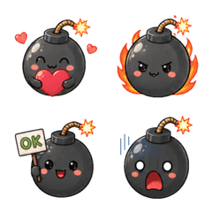 Emoji boom boom cute