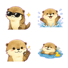 Summer Floating Otter