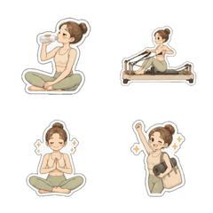 Reformer Pilates Digital Emoji