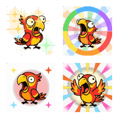 Loud Parrot with Popping Eyes