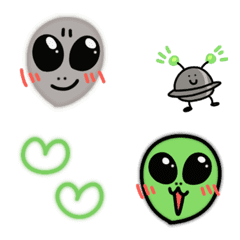 Animated Neon Aliens