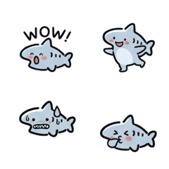 Little shark is winking