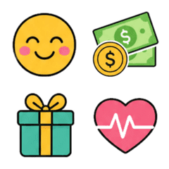 อิโมจิ สัญลักษณ์ ไอคอน คัลเลอร์ฟูล 3