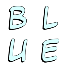 lite sky blue  COMIC alphabet Vol.1