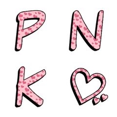red pink hearts COMIC alphabet Vol.1