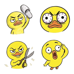 Backrest emoji sticker of Silly Duck 2